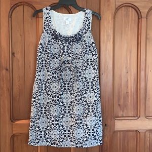 Navy and White sleeveless dress